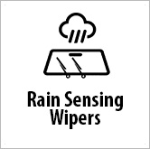 Rain sensing front wipers